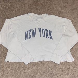 Cropped long sleeve tee